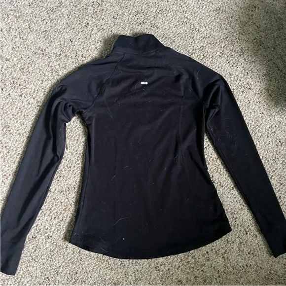 Old Navy Active Semi Fitted Women’s Extra Small Black 1/4 Zip Pullover Top - Picture 2 of 3